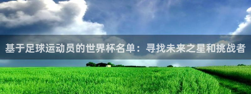 2026世界杯:基于足球运动员的世界杯名单:寻找未来之星和挑战者